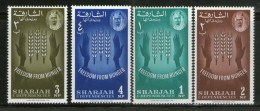 Sharjah - UAE 1963 Freedom From Hunger FAO Agriculture Sc 36-39 Set MNH # 13321A - Agriculture