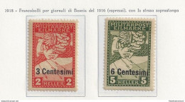 1918 FRIULI-VENETO , Occupazione Austriaca, Espressi , N° 1/2  MNH**  SPLENDIDI - Altri & Non Classificati