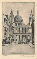 CPA London-St.Paul's Cathedral-Timbre     L2774 - St. Paul's Cathedral