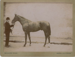 Photo De Jean Delton D Hippisme Au Bois De Boulogne, Photo Albuminée Du 19 ème Siècle - Sport