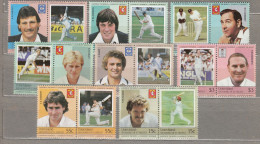 Union Island Grenadines Of St. Vincent 1984 Sport Cricket Mi 38-53 MNH(**) #Sp166 - Cricket