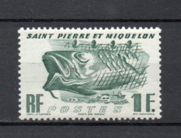 SAINT PIERRE ET MIQUELON N° 331   NEUF SANS CHARNIERE COTE  2.00€   POISSON ANIMAUX - Unused Stamps