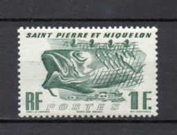 SAINT PIERRE ET MIQUELON N° 331   NEUF SANS CHARNIERE COTE  2.00€   POISSON ANIMAUX - Neufs