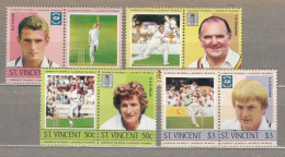 St. Vincent 1985 Sport Cricket Mi 778-785 MNH(**) #Sp167 - Cricket