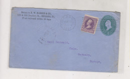 UNITED STATES  CHICAGO  1892 Nice Postal Stationery Cover To Germany - ...-1900