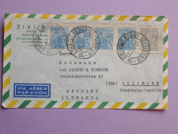 DL 19 BRAZIL  BELLE LETTRE   1932  A  SOLLINGEN    +BANDE DE 4 TP +AFF. INTERESSANT+ - Briefe U. Dokumente