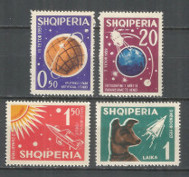 ALBANIA 1963 Mint Stamps (MNH**) Mi.# 663-666 Space - Albanie