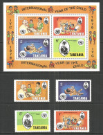 Tanzania 1979 Year, Mint Set+ Block MNH(**)   - Tanzanie (1964-...)