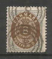 Denmark 1871 Year Used Stamp Mi. 19 - Gebruikt