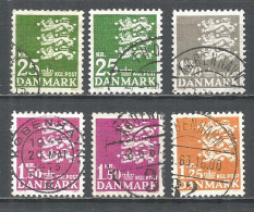 Denmark 1962 Year Used Stamps   - Oblitérés