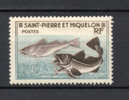SAINT PIERRE ET MIQUELON N° 351    NEUF SANS CHARNIERE COTE  1.00€     POISSON ANIMAUX FAUNE - Unused Stamps