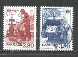 Denmark 1986 Year Used Stamps  Europa Cept - Gebraucht