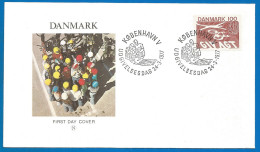 Denmark FDC Used Cover 1977 Year - FDC