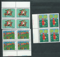 Italia, Italy, Italie, Italien 1975; Giornata Del Francobollo: Serie Completa In Quartine Di Bordo. - Stamp's Day