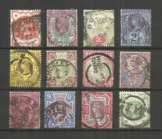 Great Britain 1887 Year Used Stamps Set - Oblitérés