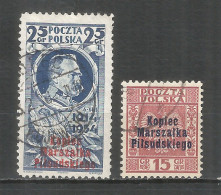 Poland 1935 Year , Used Stamps Mi.# 299-300 OVPT - Oblitérés