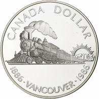 Canada, Elizabeth II, Dollar, Centenary Of Vancouver, 1986, Ottawa, BE, Argent - Canada