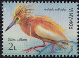 Roumanie 2021 Oblitéré Used Oiseau Ardeola Ralloides Crabier Chevelu Y&T RO 6674 SU - Used Stamps