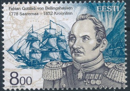 Mi 469 MNH ** / Russian Admiral & Antarctic Explorer Fabian Gottlieb Von Bellingshausen 225th Birthday - Estonie