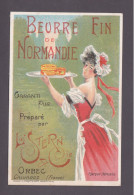 Rare Carte Publicitaire Beurre Fin De Normandie Stern & Cie Orbec ( Beurres Chromo Gombert Halluin Medaille Or Bruxelles - Orbec