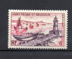 SAINT PIERRE ET MIQUELON N° 356   NEUF SANS CHARNIERE COTE  3.00€     PHARE BATEAUX - Ungebraucht