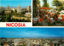 Chypre - Cyprus - Nicosia - Multivues - Terrasse De Café - CPM - Voir Scans Recto-Verso - Zypern