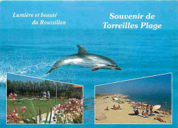 Animaux - Dauphins - Torreilles Plage - Multivues - CPM - Voir Scans Recto-Verso - Dauphins