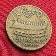 Lebanon 5 Piastres 1925 Liban Libano Libanon   W ºº - Líbano