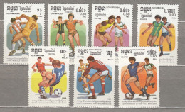 KAMPUCHEA 1986 Sport Soccer Mexico Mi 722-728 MNH(**) #Sp178 - 1986 – Mexique