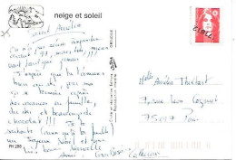 Cachet 171812 75 Sur CPM Neige Et Soleil - Timbri Generalità