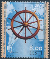 Mi 480 MNH ** / Passage Of Cape Horn By The Barque “Hioma” 150th Anniversary, Map, Chart - Estonia