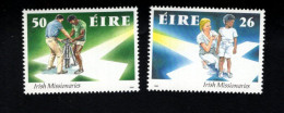 1992853034 1990 SCOTT 808 809  (XX) POSTFRIS MINT NEVER HINGED   -  IRISH MISSIONARIES - Unused Stamps