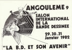 MOEBIUS. La BD Et Son Avenir. RARE Carte Postale Pour Angoulême 9, Salon International De La BD 1982 Dessin Inédit. - Postkaarten