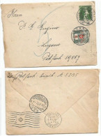 Suisse Zurich 23may1917 CV With Tell C5 To Lugano Postfach Taxed P.Due C.5 - Strafportzegels