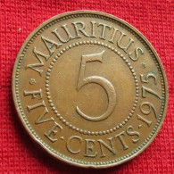 Mauritius 5 Cents 1975 Mauricia Maurice #2  W ºº - Mauritius