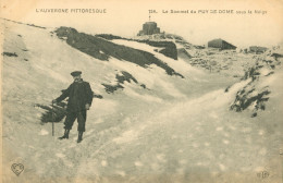 CPA  "Alpinisme 1900"_ Le Sommet Du Puy De Dôme Sous La Neige - Edit. Le Deley N°154** 2 Scans - Alpinisme