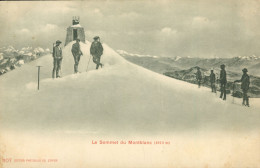 CPA  "Alpinisme 1900"_ Le Sommet Du Mont-Blanc - Carte Pionnière - Edit. Photoglob, Zürich** 2 Scans - Alpinisme