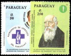 Paraguay 1992 68th Anniversary Of Paraguay Leprosy Foundation Unmounted Mint. - Paraguay