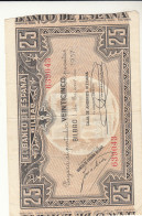 CRBL0140 BIILLETE LOCAL BILBAO 25 PESETAS 1937 MBC - Otros & Sin Clasificación