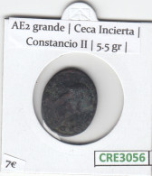 CRE3056 MONEDA ROMANA AE2 GRANDE CECA INCIERTA CONSTANCIO II - Sonstige & Ohne Zuordnung