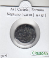 CRE3060 MONEDA ROMANA AS CARTEIA FORTUNA NEPTUNO C.2-21 - Sonstige & Ohne Zuordnung