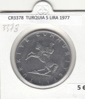 CR3378 MONEDA TURQUIA 5 LIRA 1977 MBC - Sonstige – Europa