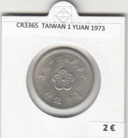 CR3365 MONEDA TAIWAN 1 YUAN 1973 MBC - Altri – Asia