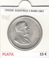 CR3358 MONEDA SUDAFRICA 1 RAND 1967 MBC PLATA  - Andere - Afrika