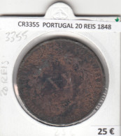 CR3355 MONEDA PORTUGAL 20 REIS 1848 MBC  - Sonstige – Europa