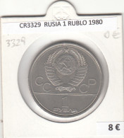 CR3329 MONEDA RUSIA 1 RUBLO 1980 MBC - Sonstige – Europa