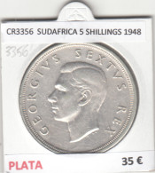 CR3356 MONEDA SUDAFRICA 5 SHILLINGS 1948 MBC PLATA - Autres – Afrique