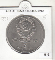 CR3331 MONEDA RUSIA 5 RUBLOS 1990 MBC - Sonstige – Europa