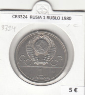 CR3324 MONEDA RUSIA 1 RUBLO 1980 MBC - Sonstige – Europa