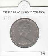 CR3317 MONEDA REINO UNIDO 20 CENTIMOS 1964 MBC  - Sonstige – Europa